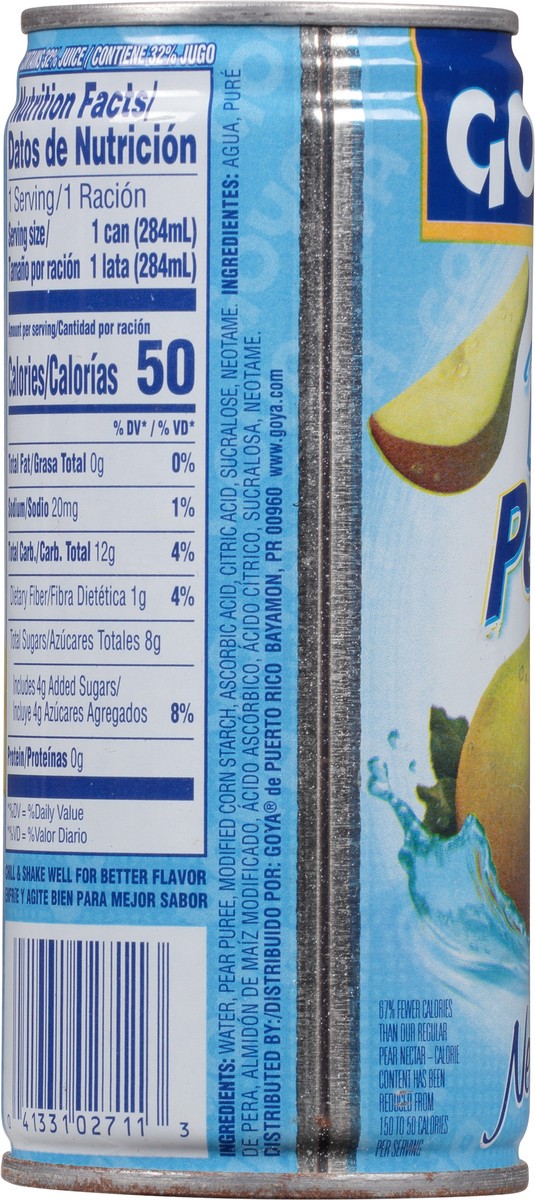 slide 4 of 11, Goya Diet Pear Nectar - 9.6 fl oz, 9.6 fl oz