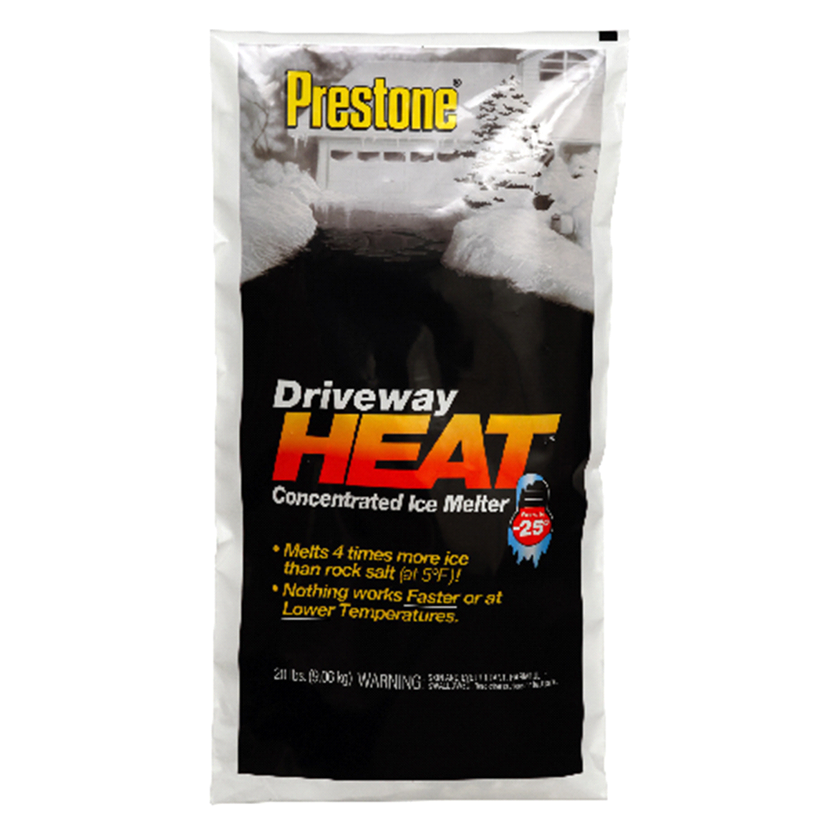 slide 1 of 1, Prestone Driveway Heat Concentrated Ice Melter, 20 lb