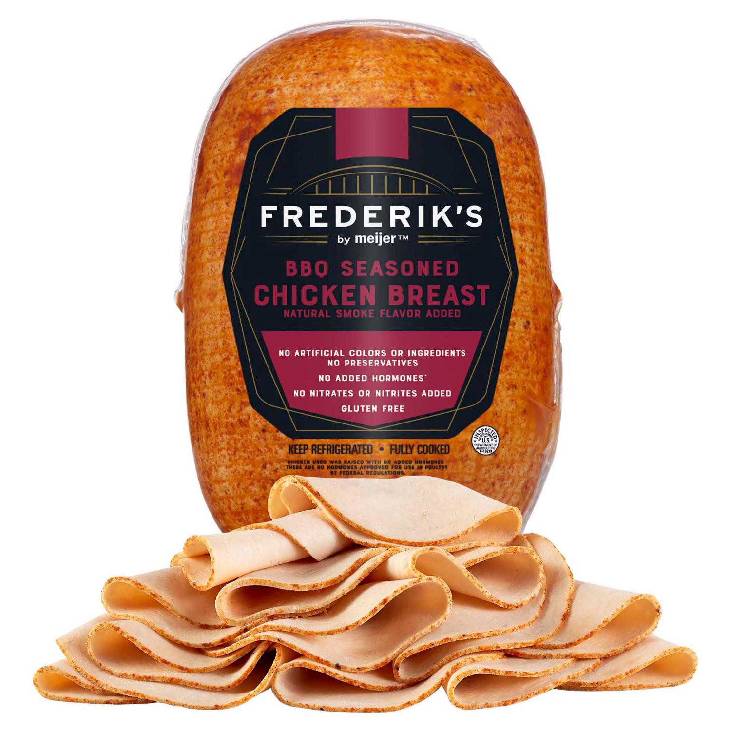 slide 1 of 3, FREDERIKS BY MEIJER Frederik's By Meijer Bbq Seasoned Chicken Breast, per lb