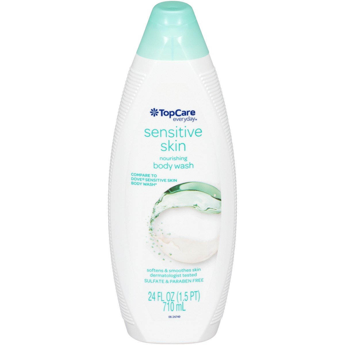 slide 1 of 9, TopCare Sensitive Skin Nourishing Body Wash, 24 fl oz