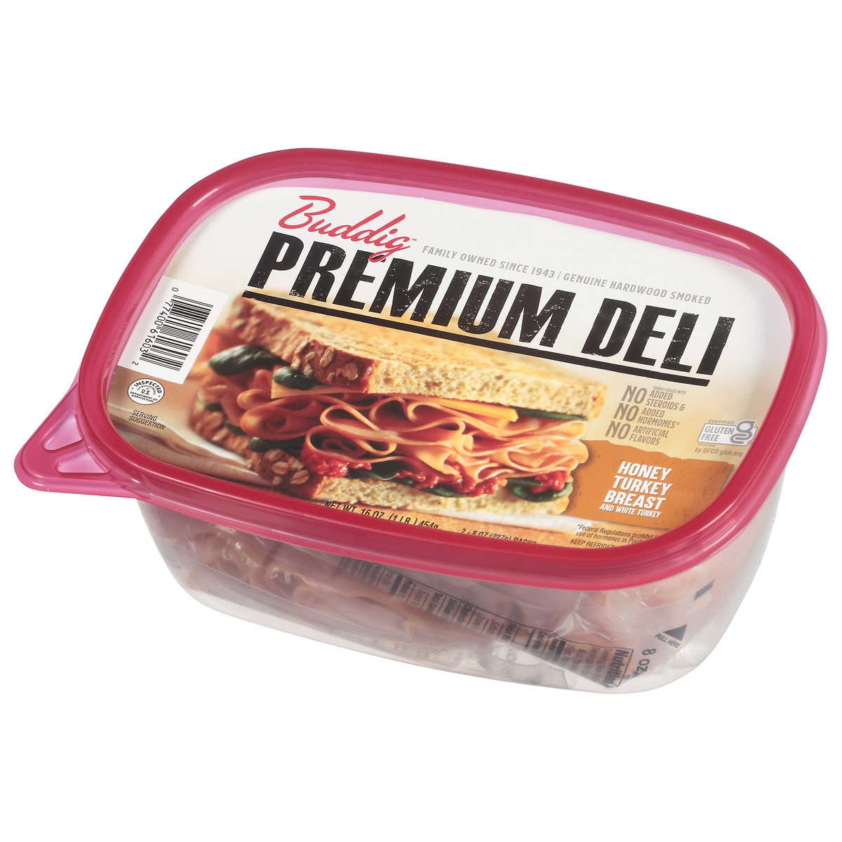 slide 8 of 12, Buddig Premium Deli Honey Turkey Breast and White Turkey Lunch Meat 2 - 8 oz Packs, 2 ct