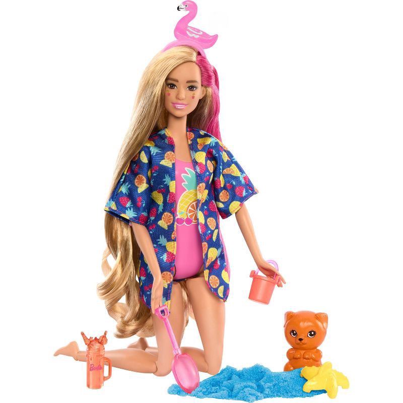 slide 5 of 6, Barbie Pop Reveal Rise & Surprise Gift Set with Scented Doll, Squishy Scented Pet & More, 15+ Surprises, 1 ct