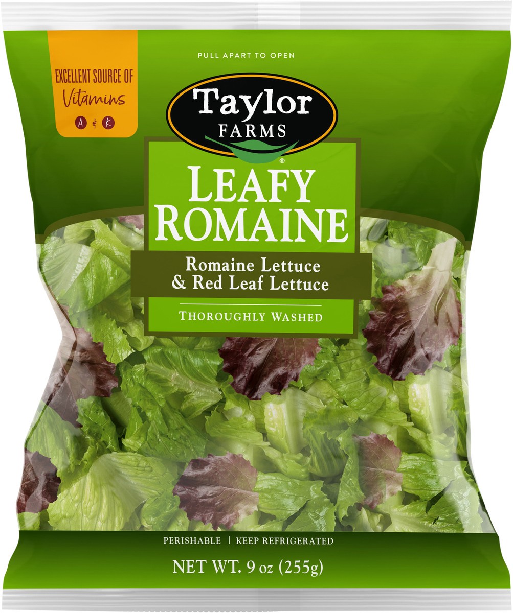 slide 4 of 6, Taylor Farms Leafy Romaine 9oz, 9 oz