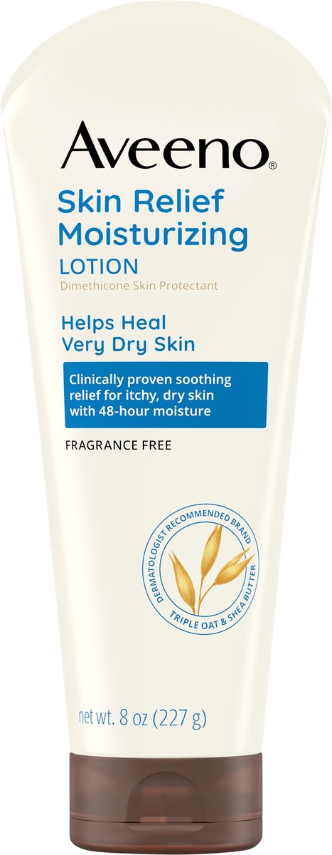 slide 7 of 7, Aveeno Skin Relief Moisturizing Lotion for Sensitive Skin, 8 oz