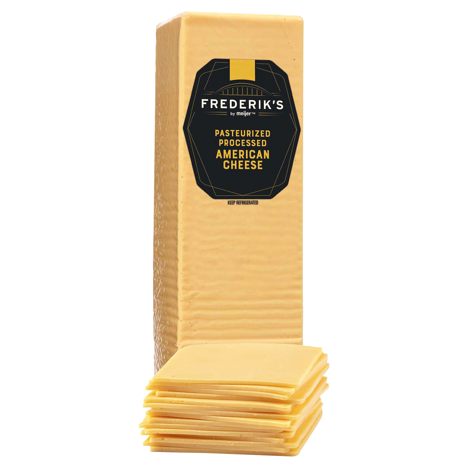 slide 1 of 2, FREDERIKS BY MEIJER Frederik's By Meijer Yellow American Cheese, per lb