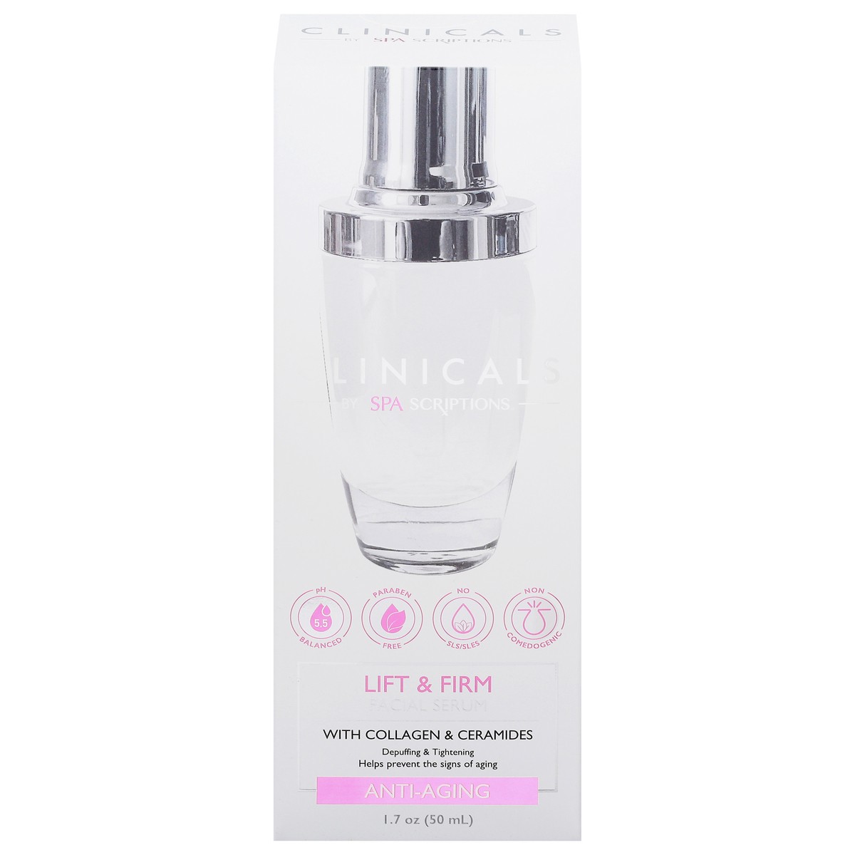 slide 9 of 11, Spascriptions Clinicals Anti-Aging Lift & Firm Facial Serum with Collagen & Ceramides 1.7 oz, 1.7 oz