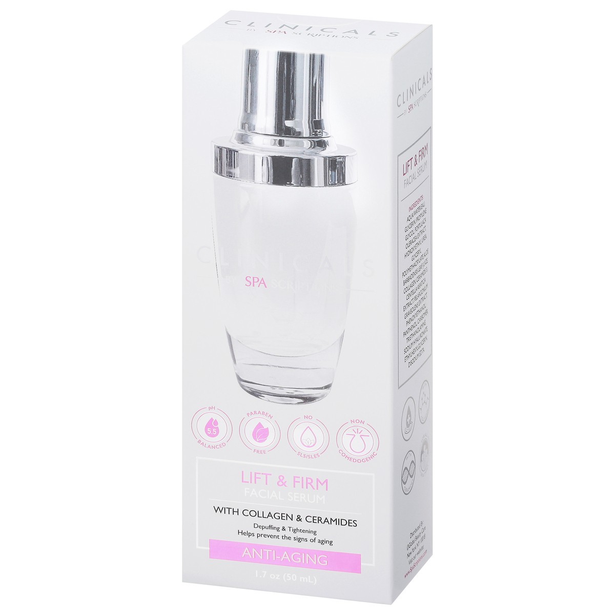slide 8 of 11, Spascriptions Clinicals Anti-Aging Lift & Firm Facial Serum with Collagen & Ceramides 1.7 oz, 1.7 oz