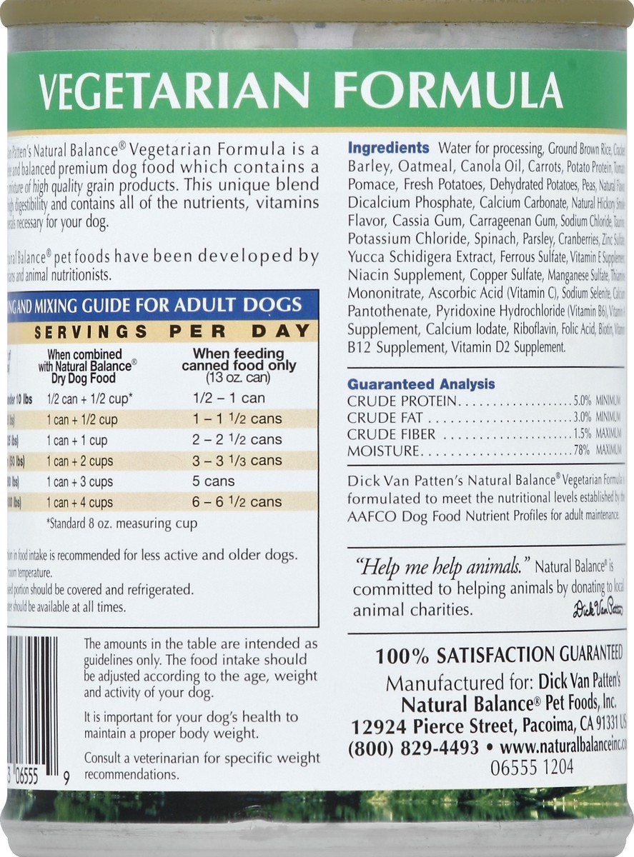 slide 3 of 7, Natural Balance Dog Food 13 oz, 13 oz