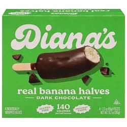 Diana's Dark Chocolate Real Banana Halves - 4-2.3 Oz
