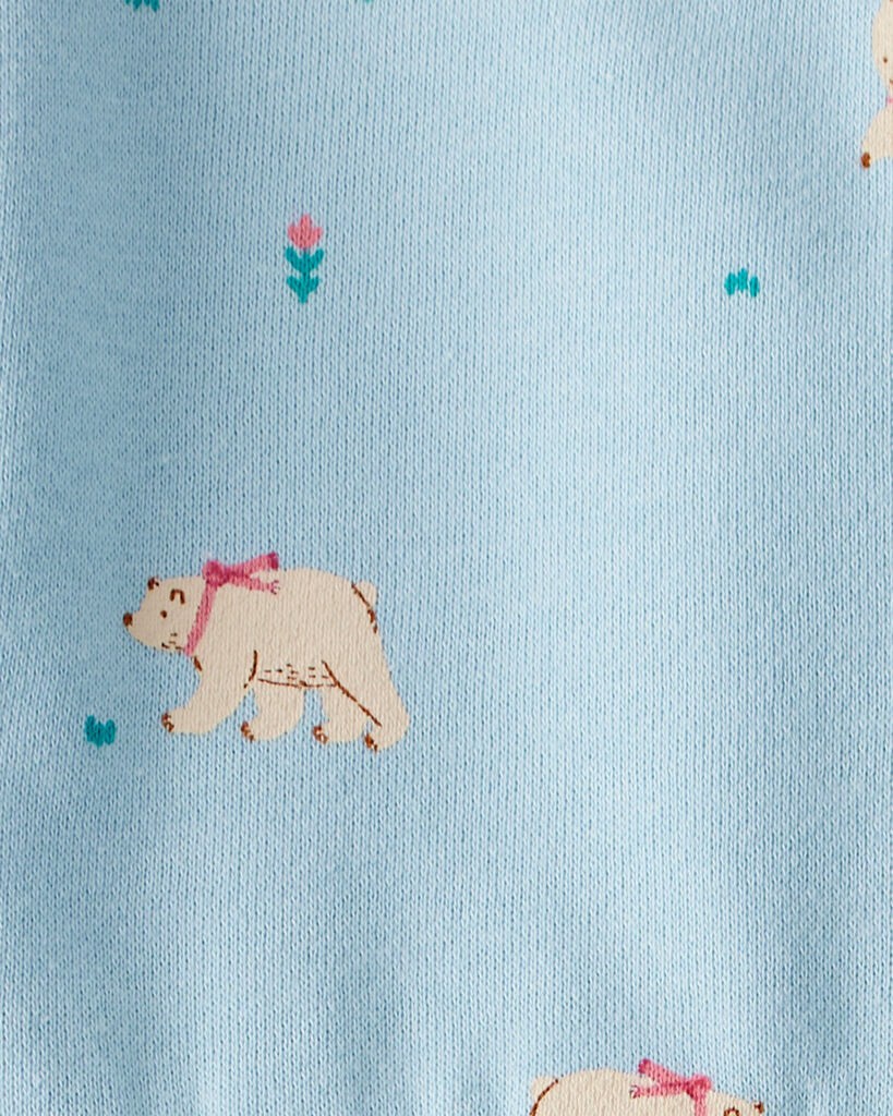 slide 3 of 3, Carter's Carters Baby Girl DayDream Fleece Polar Bear Knit Dress - Blue Blue 12M, 1 ct