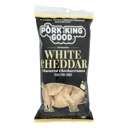Pork King Good White Cheddar Flavored Fried Pork Rinds 1.75 oz