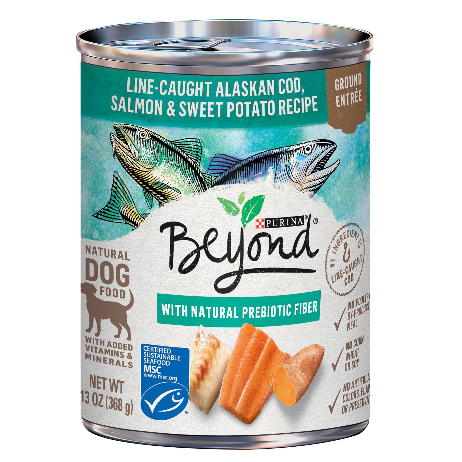 slide 1 of 3, Beyond Purina Beyond Grain Free Ground Entrée Wet Dog Food with Fish Flavour - 13oz, 13 oz