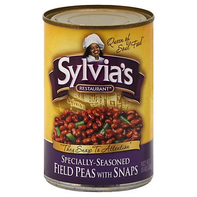 slide 1 of 1, Sylvia's Field Peas With Snaps, 15 oz