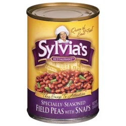 Sylvia's Restaurant Specially-Seasoned Field Peas with Snaps 15 oz