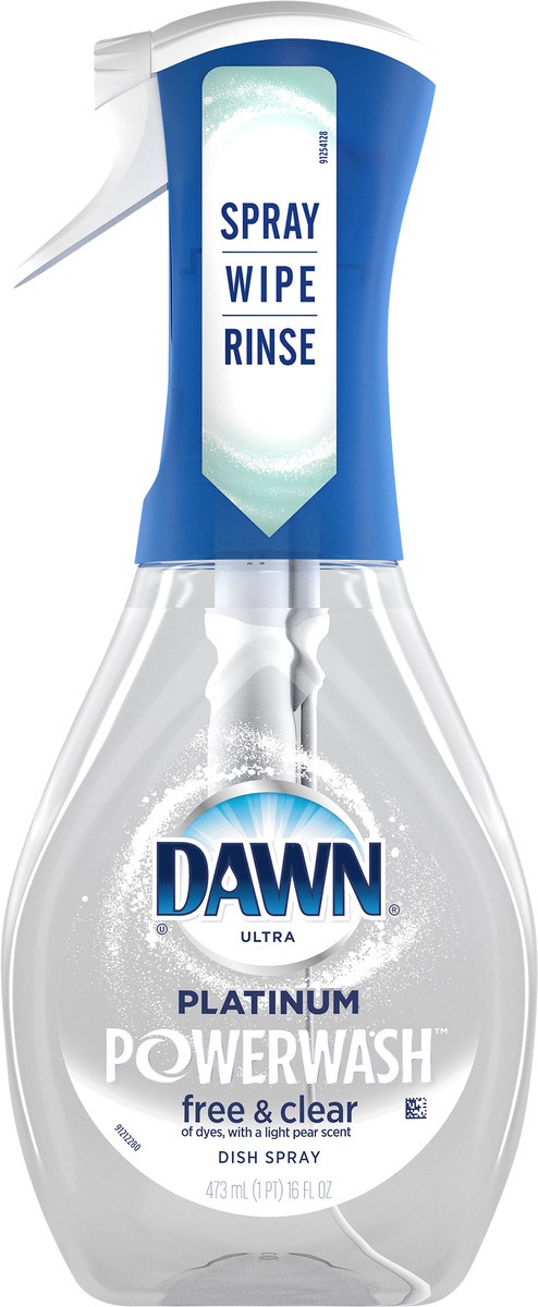 slide 2 of 3, Dawn Powerwash Free & Clear Light Pear Dish Spray, Liquid Dish Soap Starter Kit, 16 Fl Oz, 16 fl oz