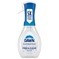 Dawn Powerwash Free & Clear Spray, Dish Soap, Dishwashing Liquid, Light Pear, 1 Starter Kit, 16 Fl Oz