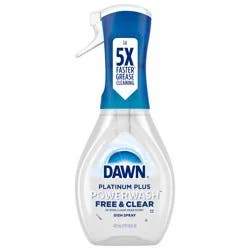 Dawn Powerwash Free & Clear Spray, Dish Soap, Dishwashing Liquid, Light Pear, 1 Starter Kit, 16 Fl Oz