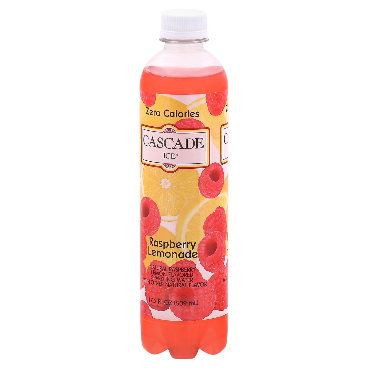 slide 3 of 9, Cascade Ice Zero Calories Raspberry Lemonade Sparkling Water - 17.20 fl oz, 17.20 fl oz