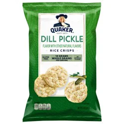 Quaker Rice Crisps Dill Pickle 3 Oz