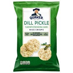 Quaker Rice Crisps Dill Pickle 3 Oz