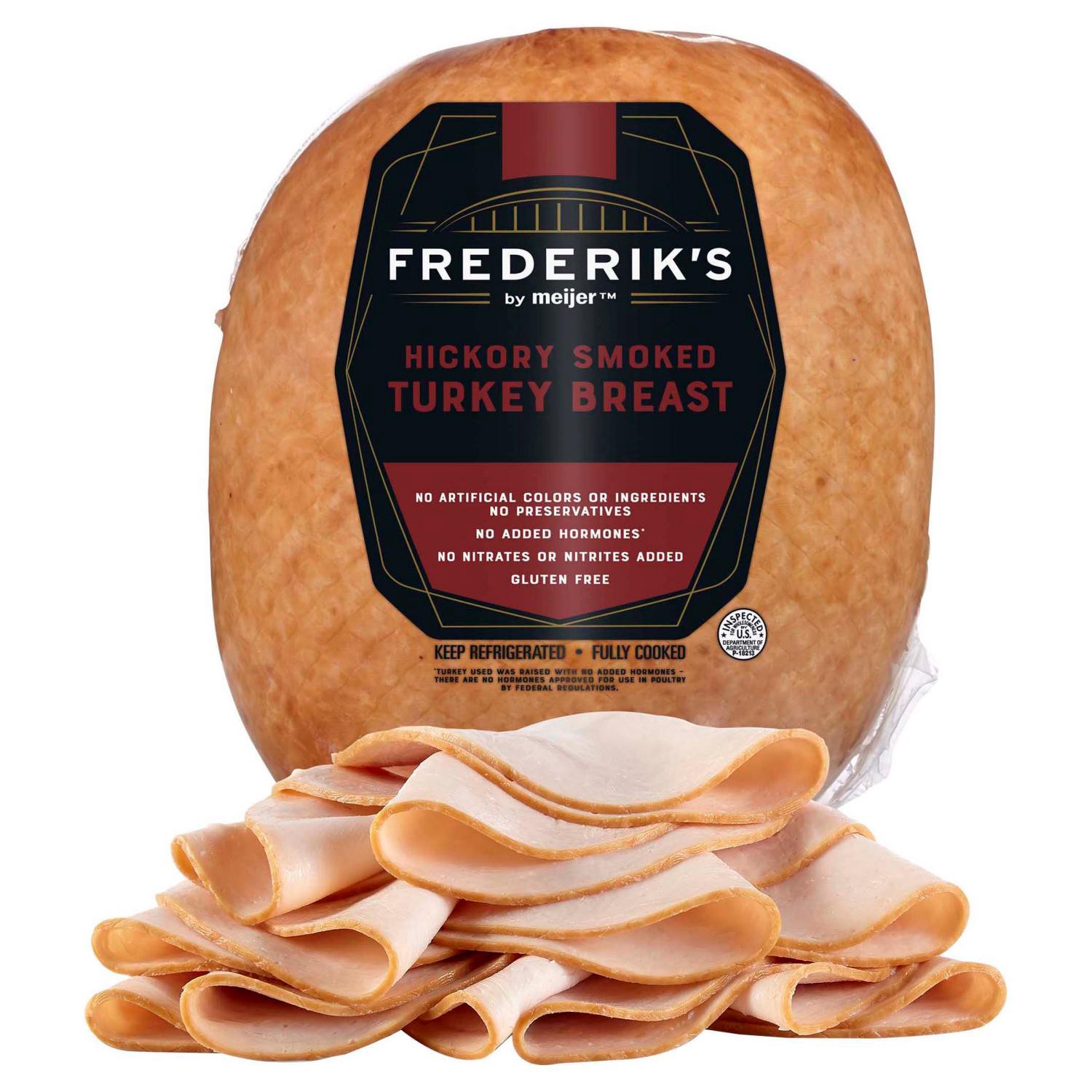 slide 1 of 3, FREDERIKS BY MEIJER Frederik's By Meijer Hickory Smoked Turkey Breast, per lb