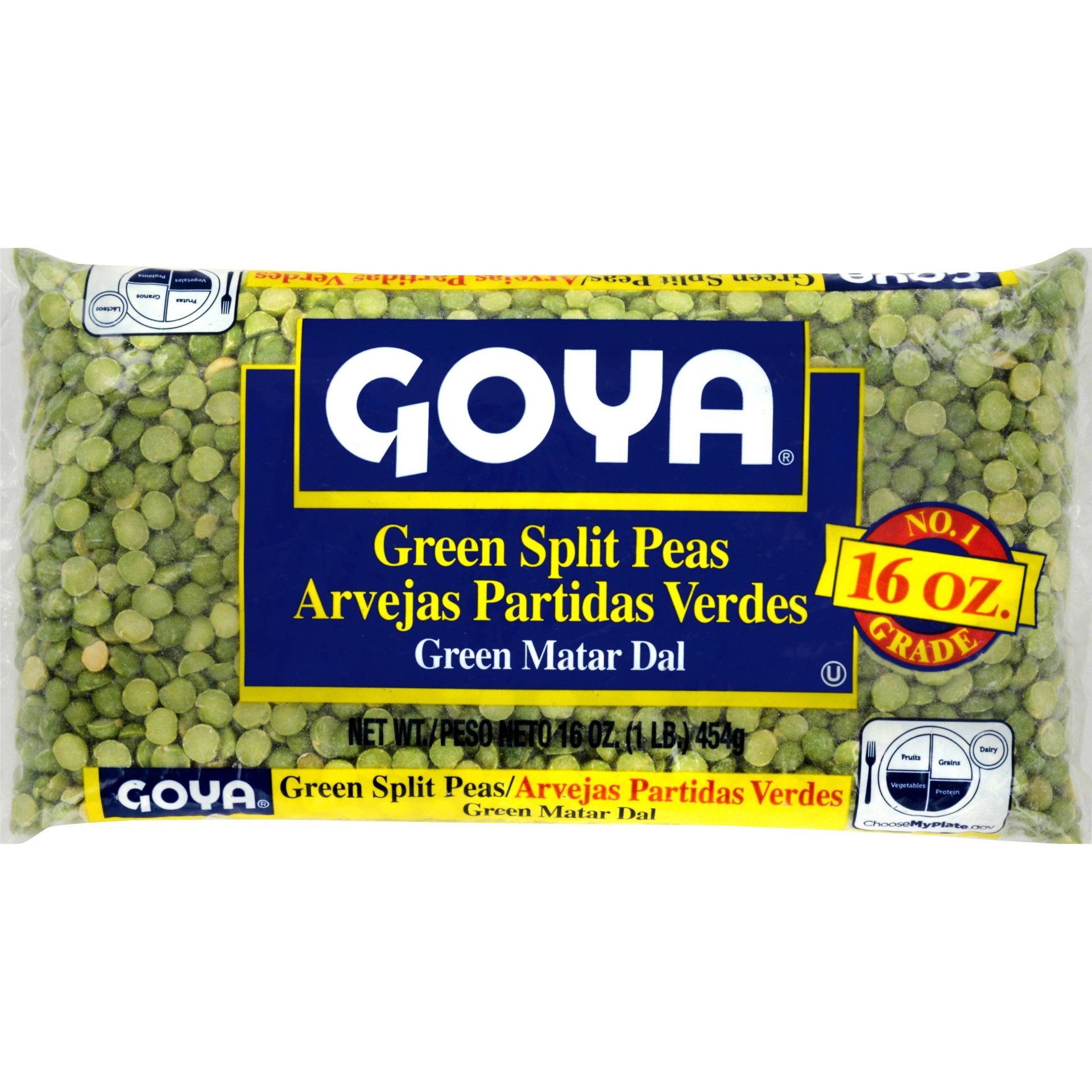 slide 1 of 2, Goya Green Split Peas, 16 oz