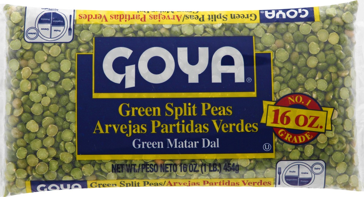 slide 1 of 9, Goya Green Split Peas 16 oz, 16 oz