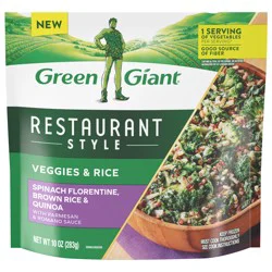 Green Giant Restaurant Style Spinach Florentine Brown Rice & Quinoa (Frozen), 10 oz
