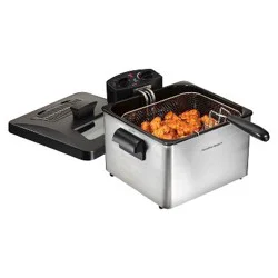 Hamilton Beach Triple Basket Deep Fryer - Stainless Steel