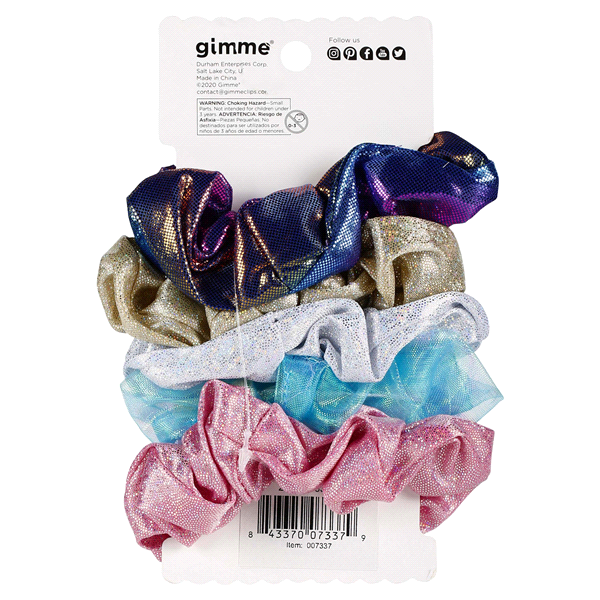 slide 6 of 29, Gimme Fancy Scrunchies, 5 ct