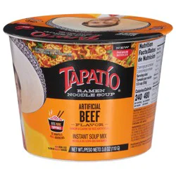 Tapatio Beef Flavor Ramen Noodle Soup 3.8 oz