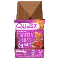 Quest Tortilla Style Spicy Sweet Chili Flavor Protein Chips, 8 - 1.1 oz Bags