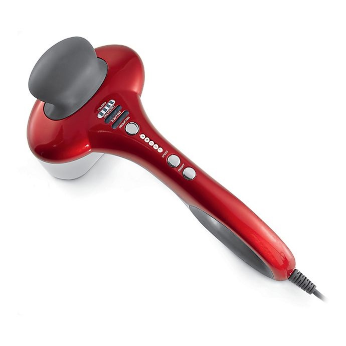 slide 7 of 14, Brookstone Max 2 Percussion Massager - Red, 1 ct