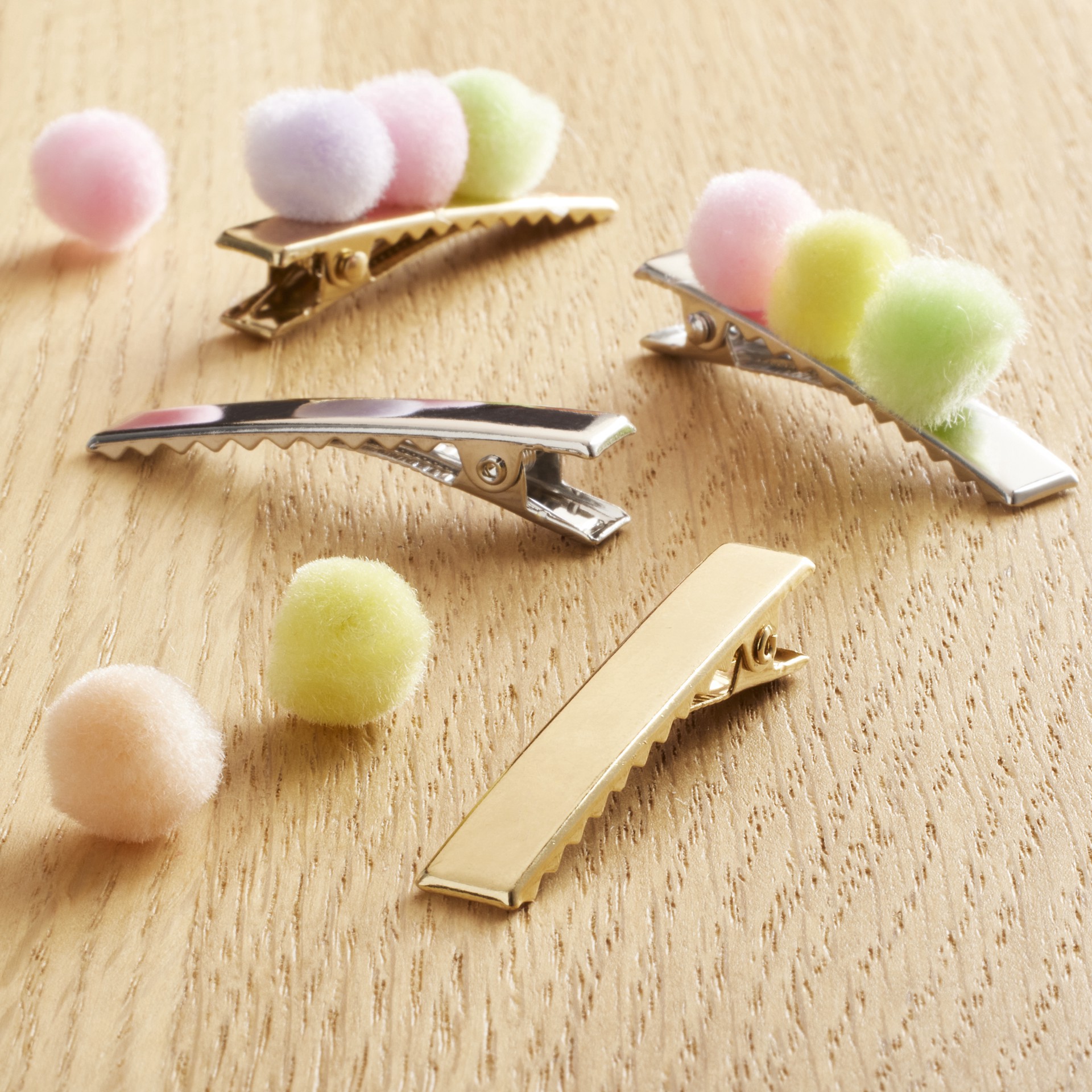 slide 3 of 3, Rhodium & Gold Barrettes By Creatology, 1 ct