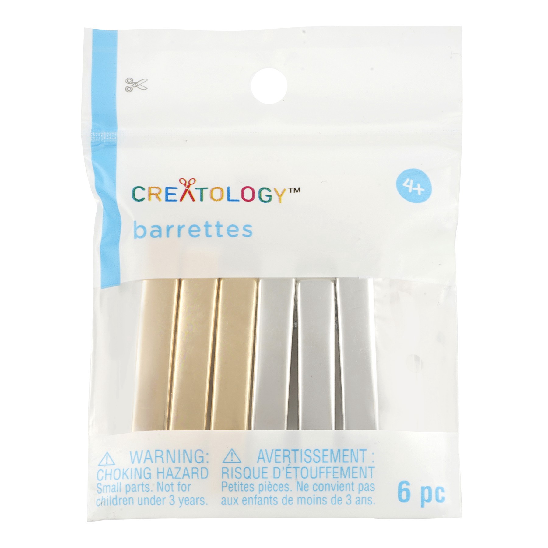 slide 2 of 3, Rhodium & Gold Barrettes By Creatology, 1 ct