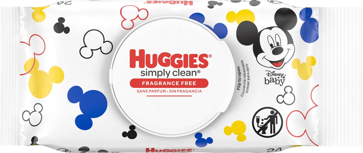 slide 4 of 8, Huggies Simply Clean Disney Baby Wipes 24 ea, 24 ct