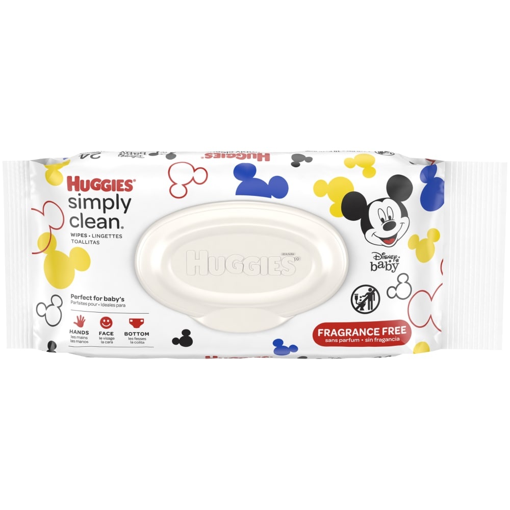 Huggies Disney Simply Clean Frangrance Free Wipes Soft Pack 24 ct | Shipt