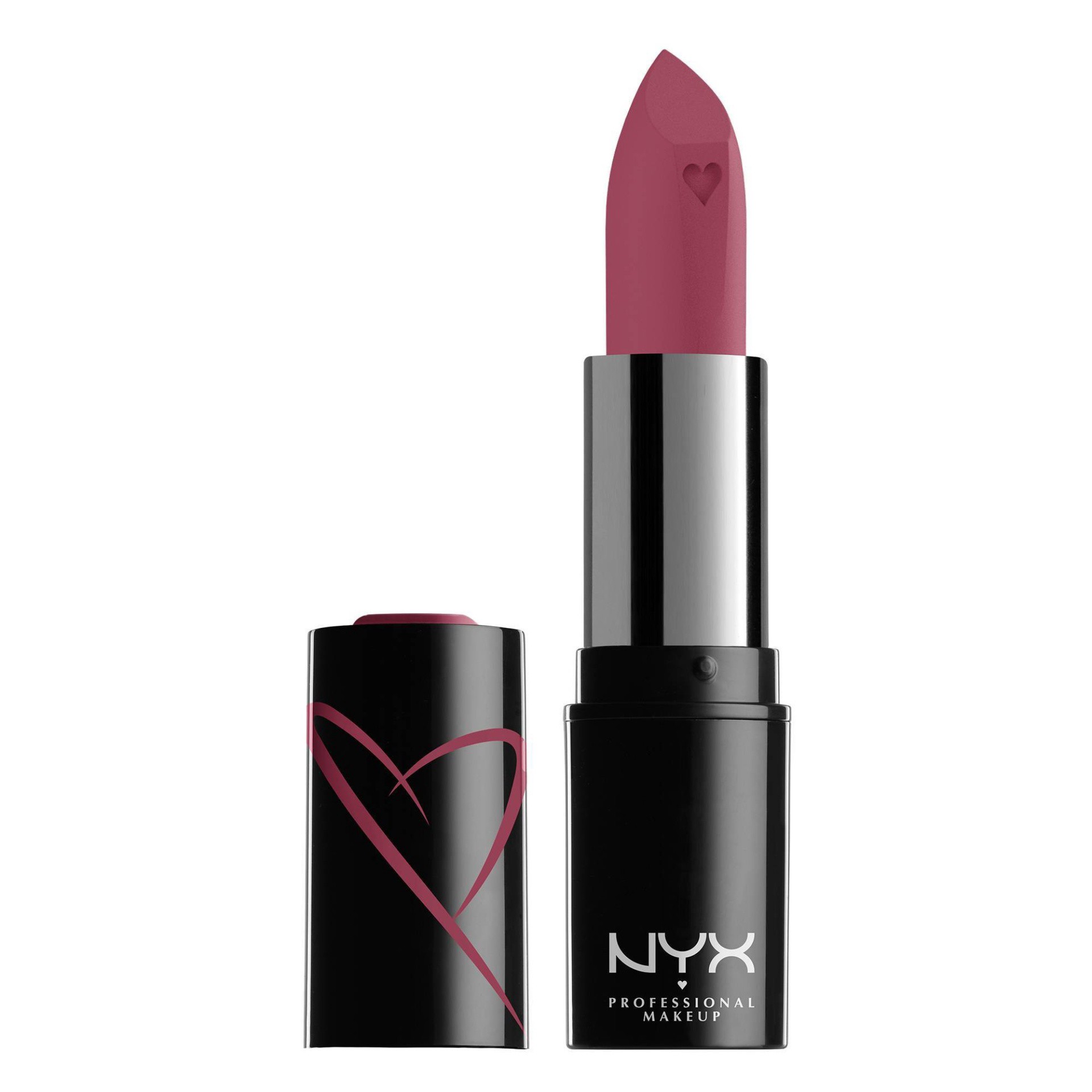 slide 1 of 4, NYX Professional Makeup Shout Loud Satin Lipstick Love Is A Drug - 0.12oz, 0.12 oz