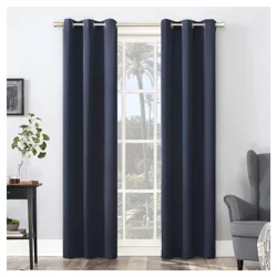 Sun Zero Walter Grommet Panel Pair Navy 74x84"