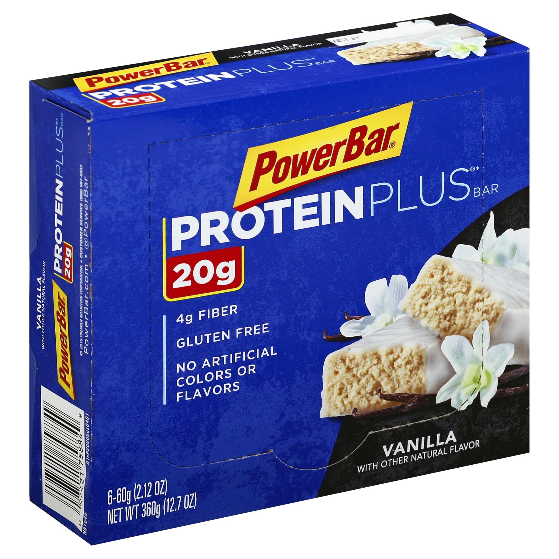 slide 1 of 1, PowerBar Protein Plus Protein Bars, Vanilla, 6 ct; 12.7 oz