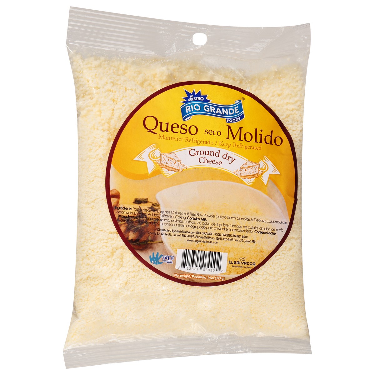slide 2 of 13, Rio Grande Ground Dry Cheese 14 oz, 14 oz