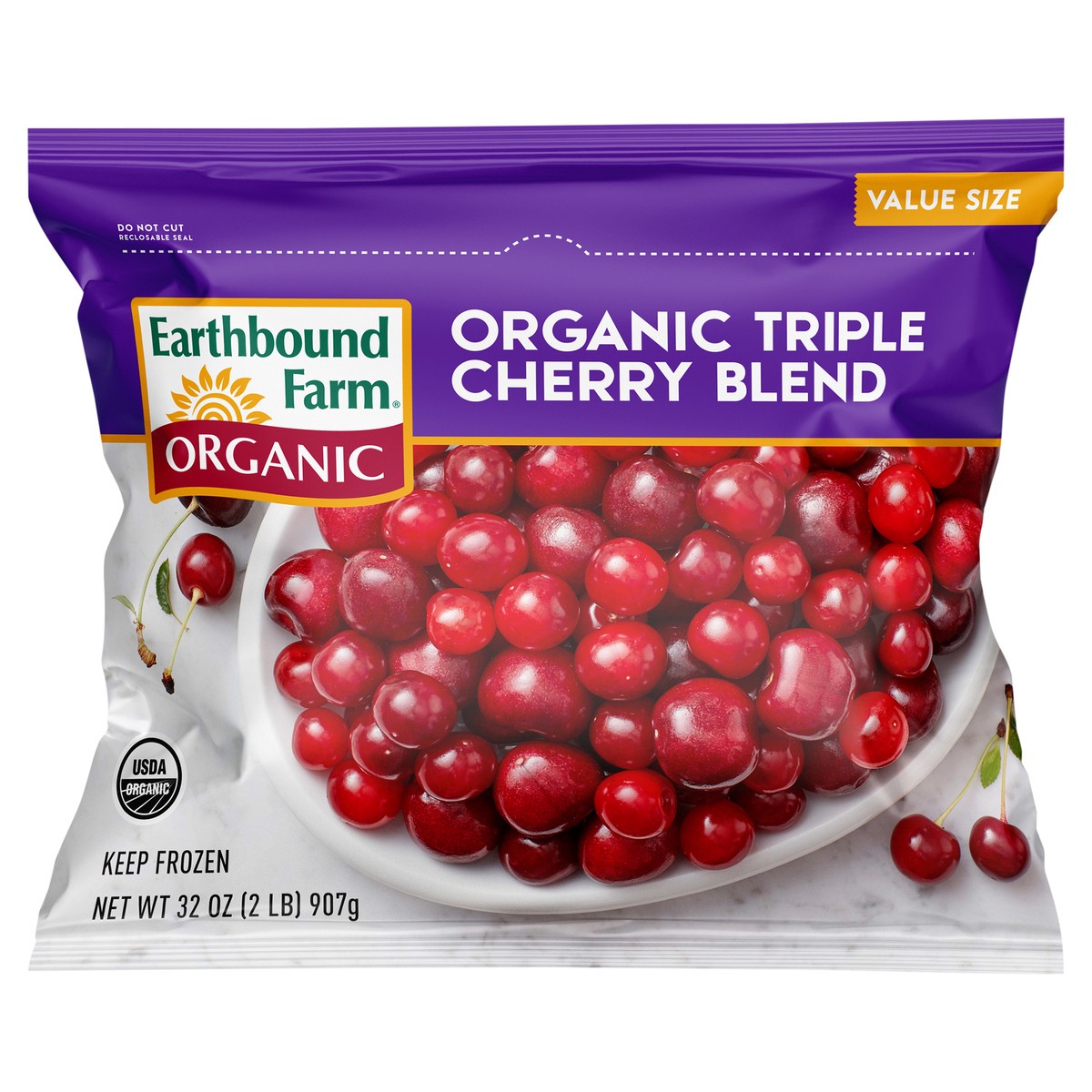 slide 1 of 3, Earthbound Farm Organic Triple Berry Blend Value Size 32 oz, 
