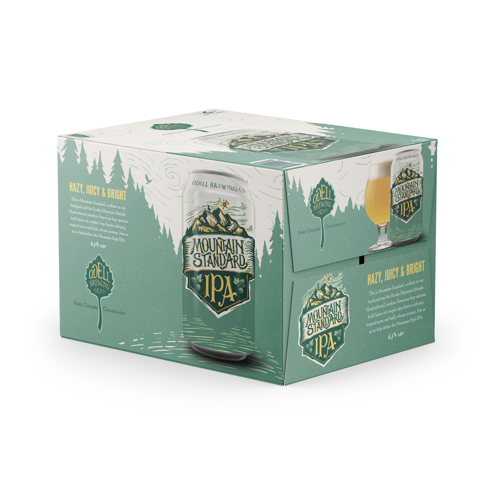 slide 1 of 4, ODELL BREWING CO Odell Brewing Mountain Standard IPA - 6 Pack 12 fl oz. Cans, 72 fl oz