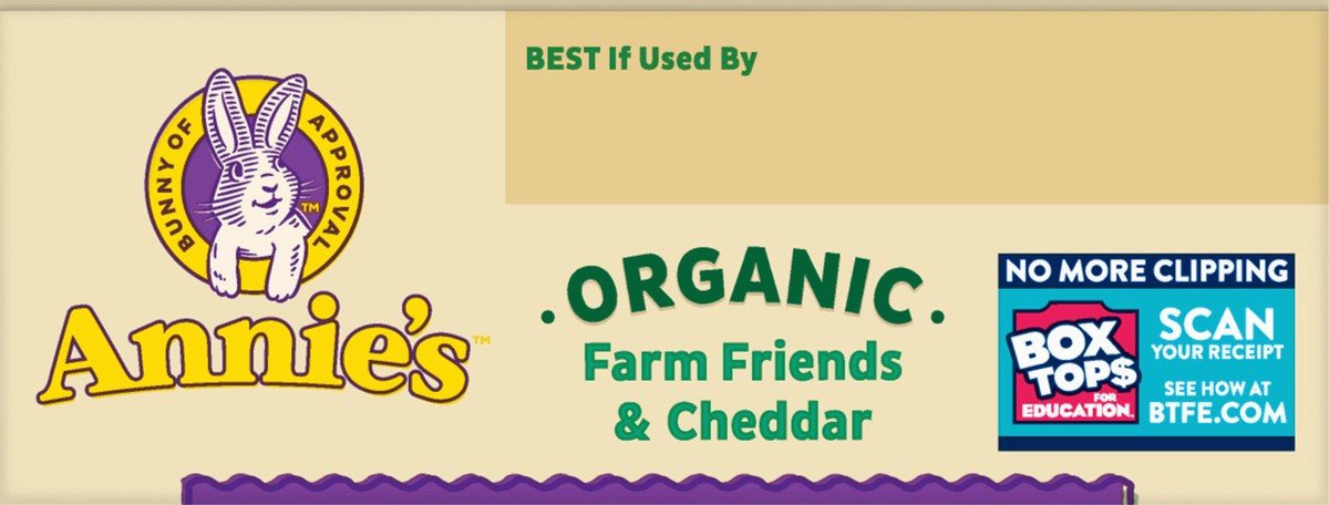 slide 6 of 9, Annie's Organic Macaroni and Cheese Dinner, Farm Friends & Cheddar, 6 oz., 6 oz