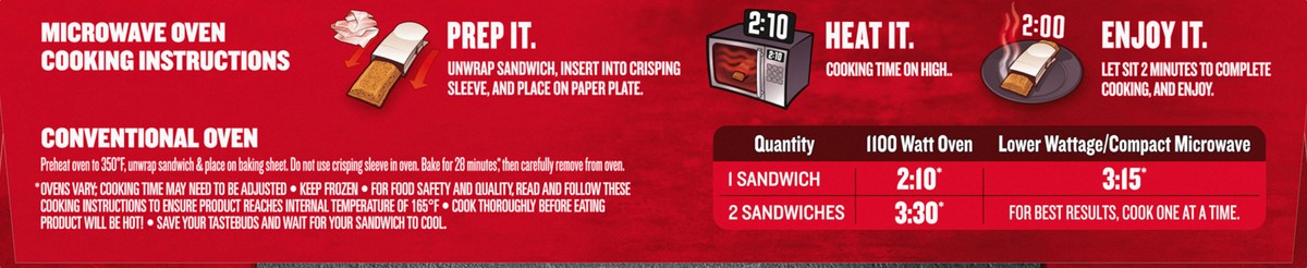 slide 6 of 8, Hot Pockets Hickory Ham & Cheddar Frozen Snacks in a Crispy Buttery Crust, Frozen Ham and Cheese Sandwiches Made with Real Reduced Fat Cheddar Cheese, 2 Count Frozen Sandwiches, 2 ct; 4.5 oz