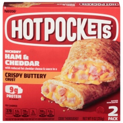 Hot Pockets Hickory Ham & Cheddar Crispy Buttery Crust Frozen Snacks 2 ct;   oz | Shipt