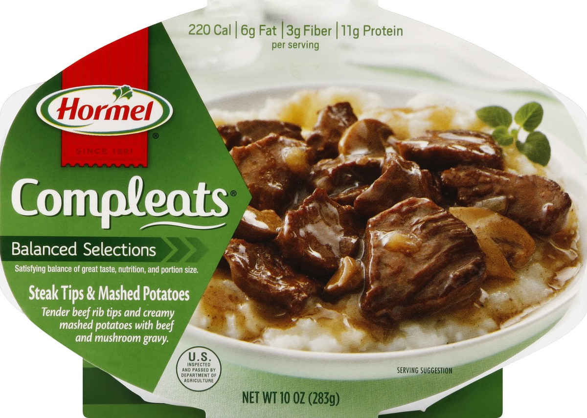 slide 5 of 6, Hormel Microwavable Homestyle Beef Compleats, 10 oz
