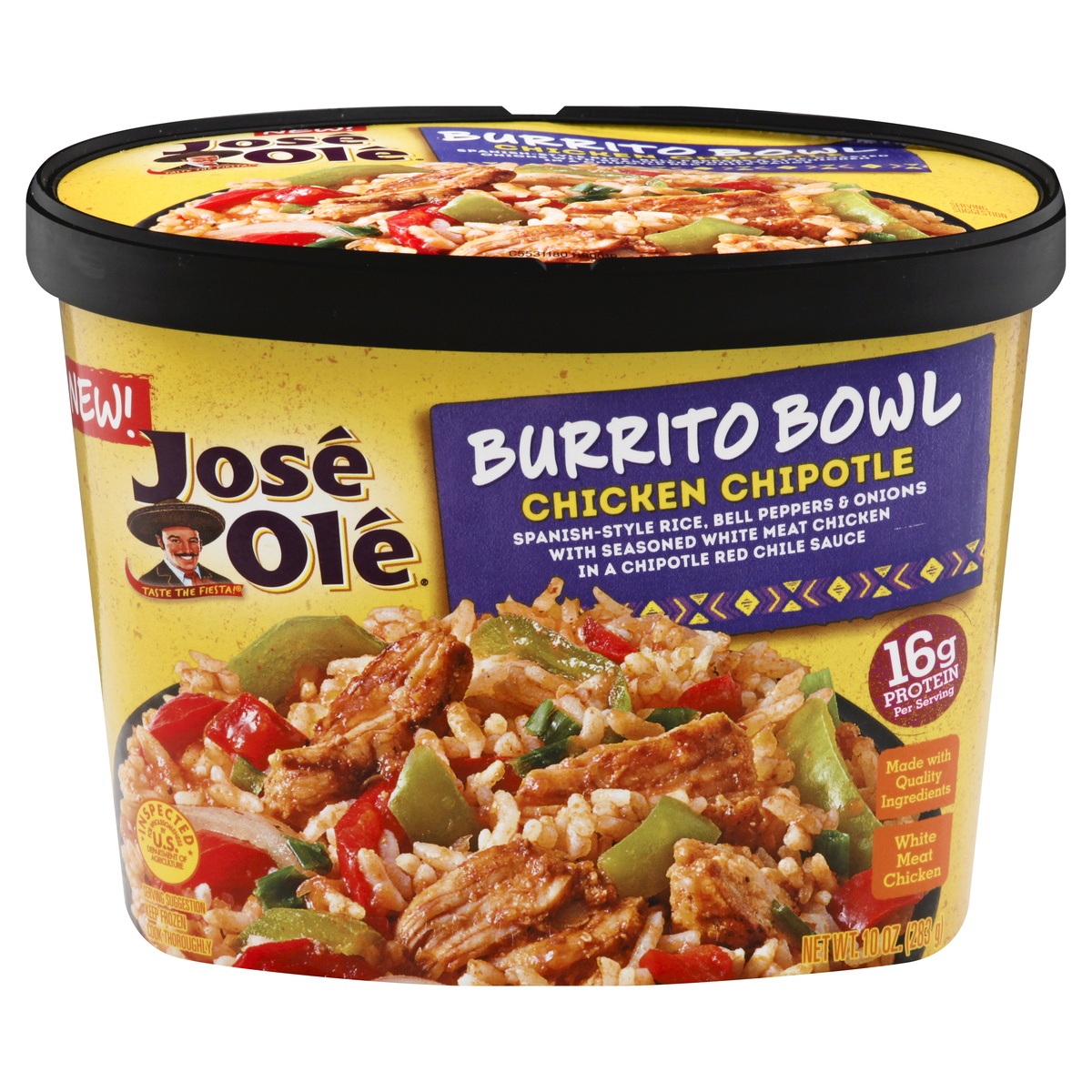 slide 1 of 1, José Olé Chicken Chipotle Burrito Bowl, 10 oz