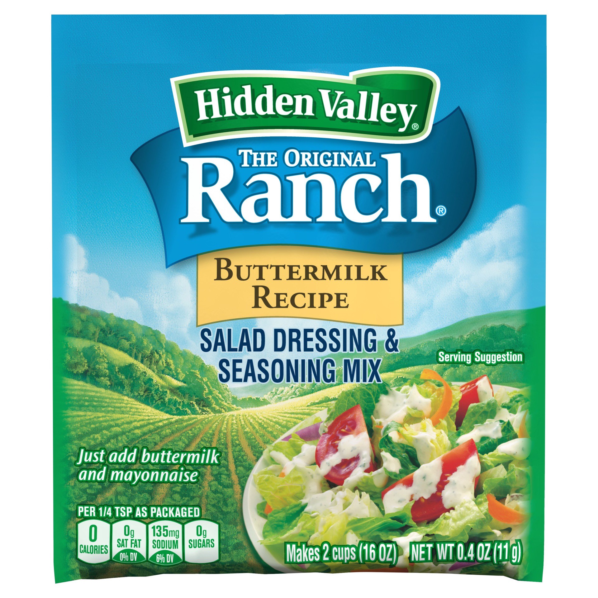 slide 1 of 7, Hidden Valley The Original Ranch Restaurant-Style Buttermilk Recipe Dressing 1 ea, 1 ct