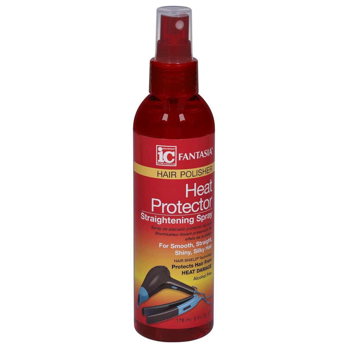 slide 4 of 9, Fantasia Ic Hair Polisher Heat Protector Straightening Spray, 1 ct